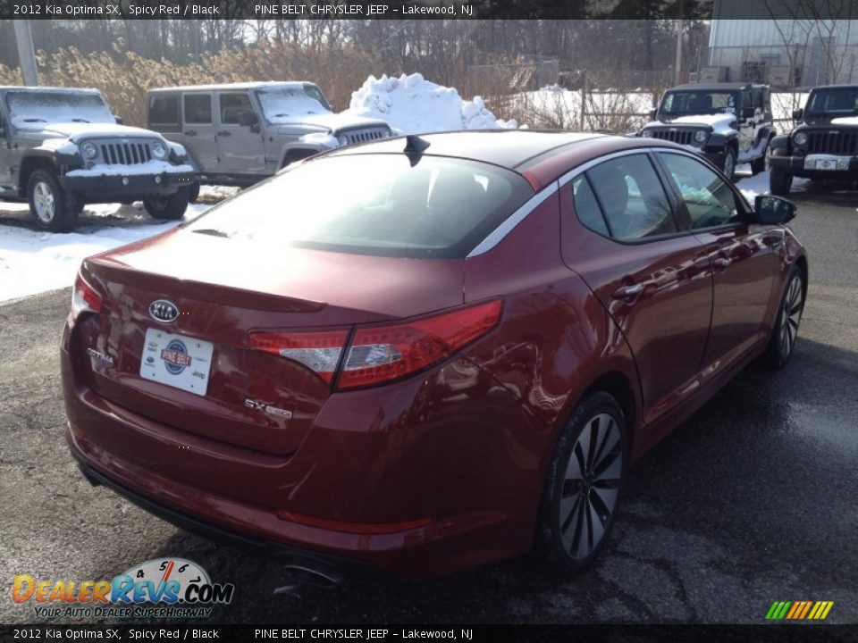 2012 Kia Optima SX Spicy Red / Black Photo #14