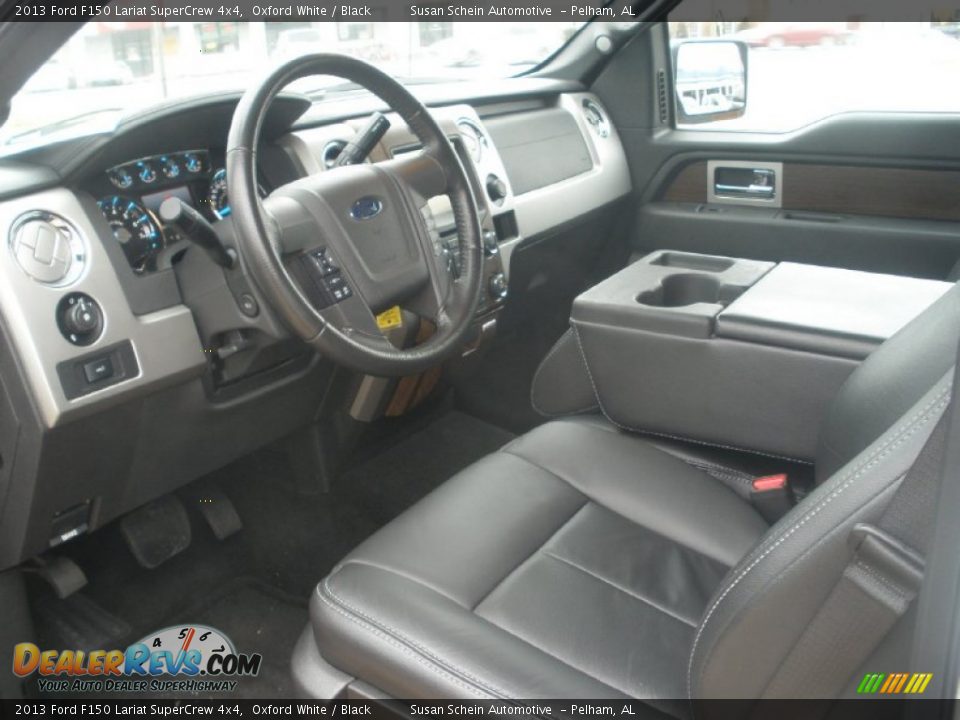 2013 Ford F150 Lariat SuperCrew 4x4 Oxford White / Black Photo #21