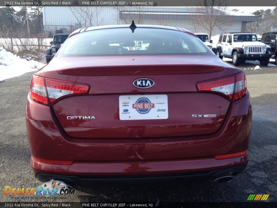 2012 Kia Optima SX Spicy Red / Black Photo #15