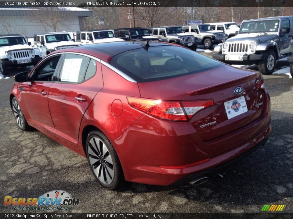 2012 Kia Optima SX Spicy Red / Black Photo #16