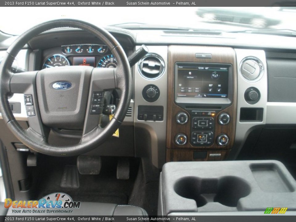 2013 Ford F150 Lariat SuperCrew 4x4 Oxford White / Black Photo #23