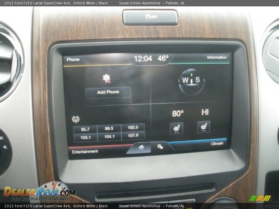 2013 Ford F150 Lariat SuperCrew 4x4 Oxford White / Black Photo #27