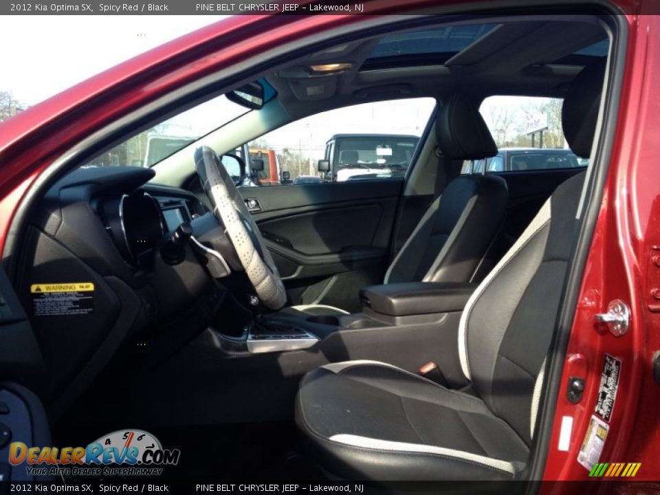 2012 Kia Optima SX Spicy Red / Black Photo #25