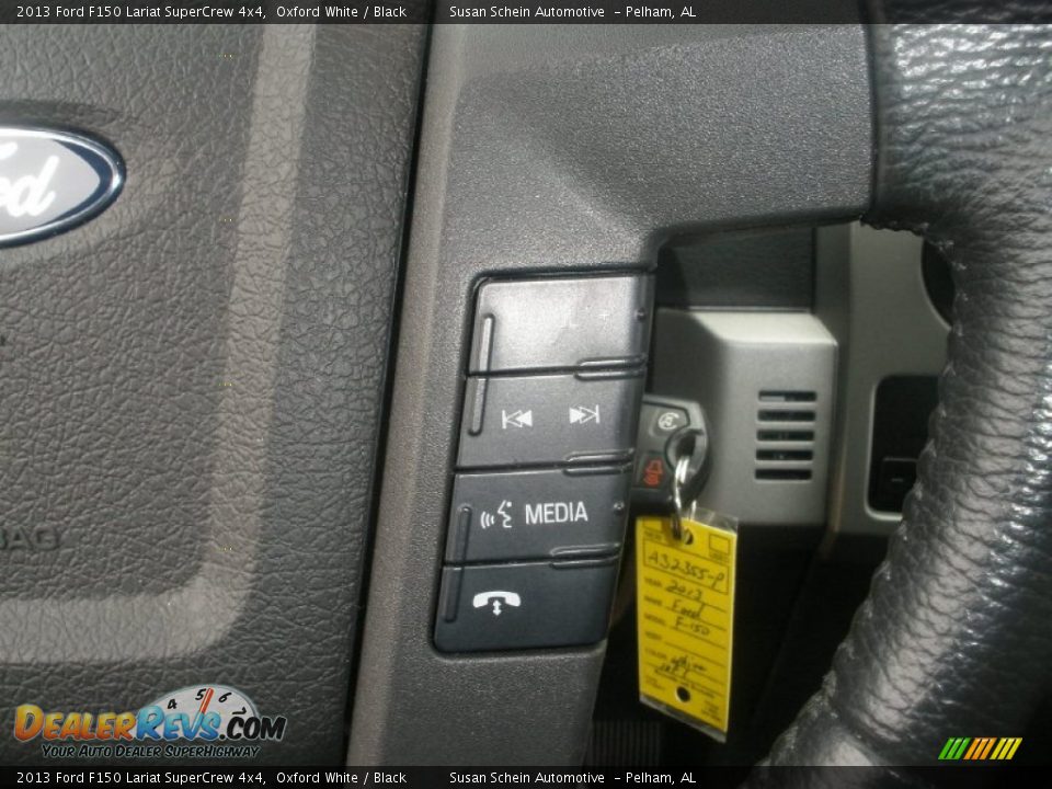 2013 Ford F150 Lariat SuperCrew 4x4 Oxford White / Black Photo #31