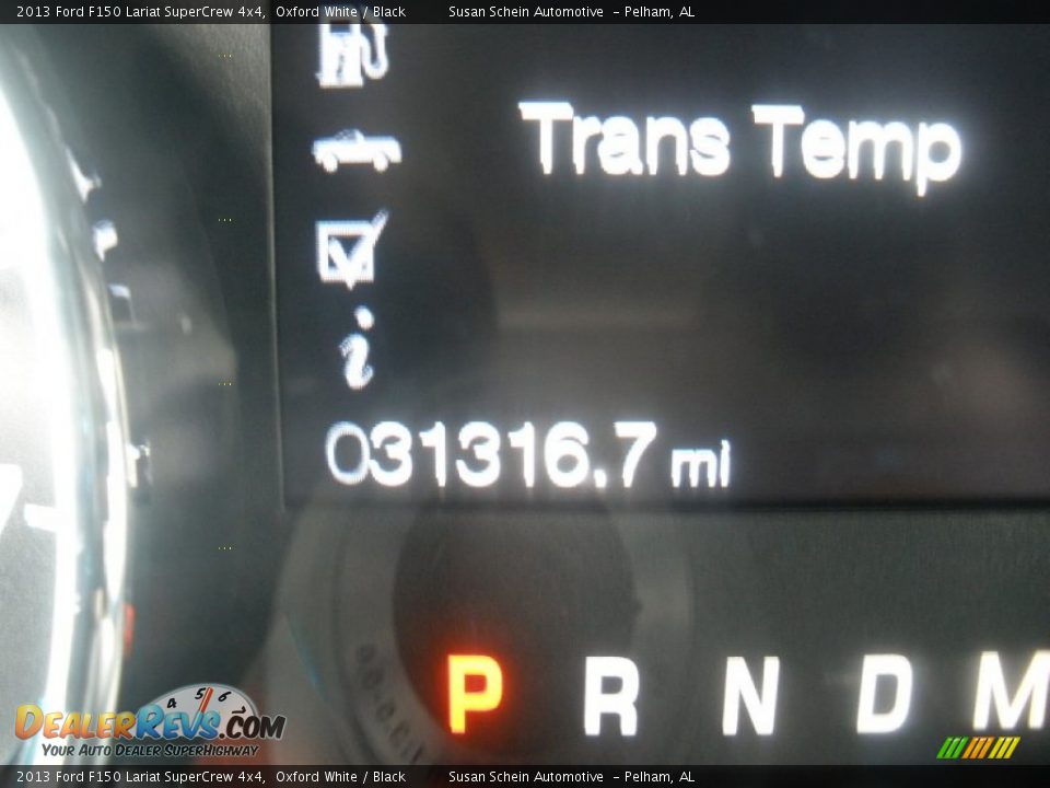 2013 Ford F150 Lariat SuperCrew 4x4 Oxford White / Black Photo #33