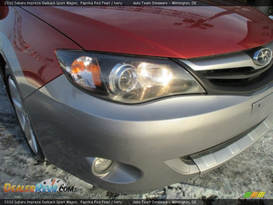 2010 Subaru Impreza Outback Sport Wagon Paprika Red Pearl / Ivory Photo #20