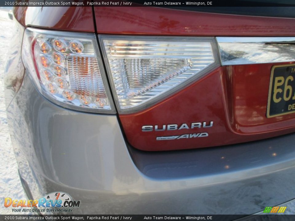 2010 Subaru Impreza Outback Sport Wagon Paprika Red Pearl / Ivory Photo #21