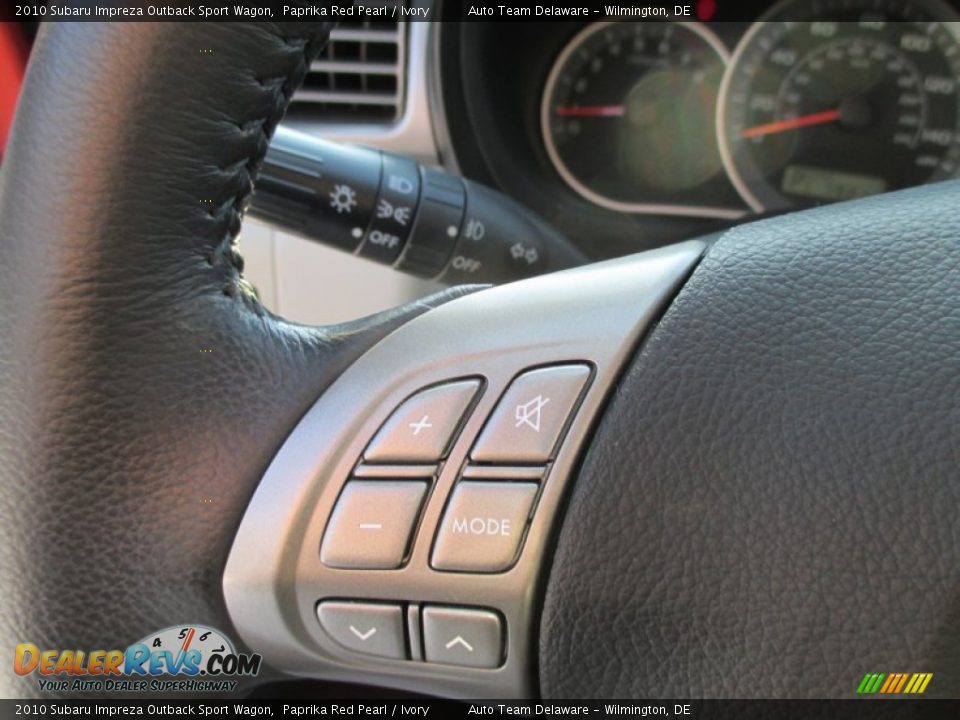 2010 Subaru Impreza Outback Sport Wagon Paprika Red Pearl / Ivory Photo #30