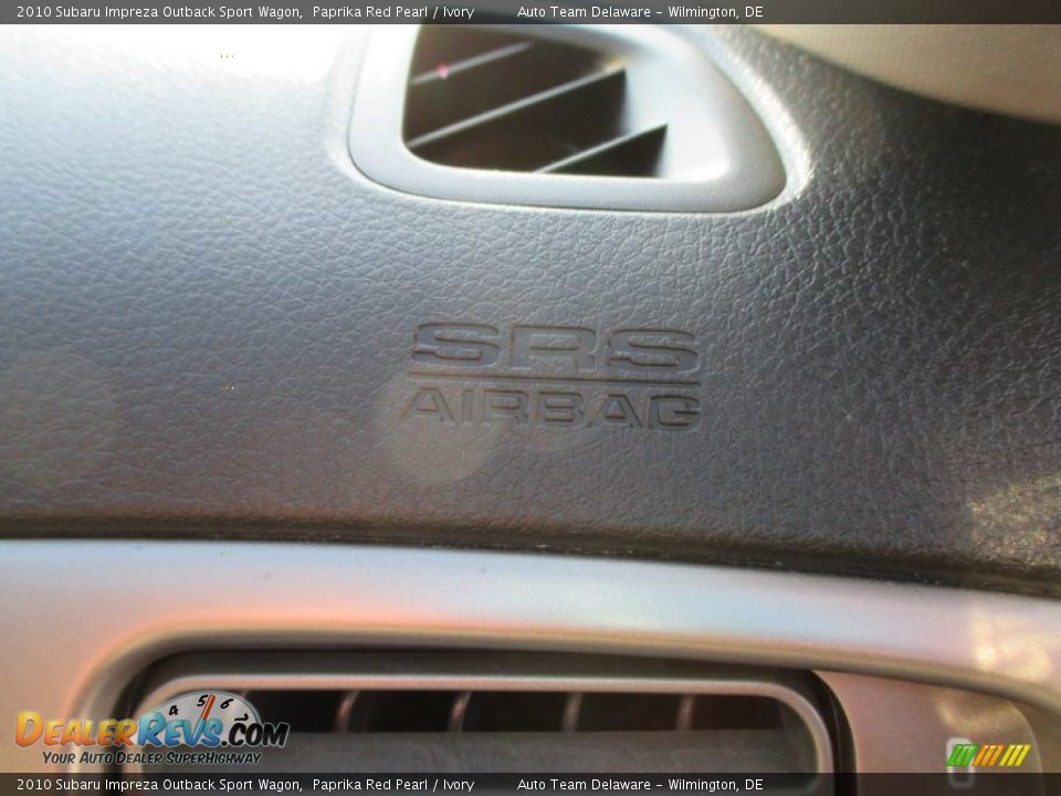 2010 Subaru Impreza Outback Sport Wagon Paprika Red Pearl / Ivory Photo #36