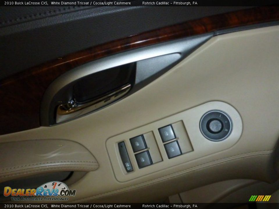 2010 Buick LaCrosse CXS White Diamond Tricoat / Cocoa/Light Cashmere Photo #2