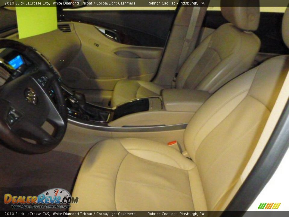 2010 Buick LaCrosse CXS White Diamond Tricoat / Cocoa/Light Cashmere Photo #4