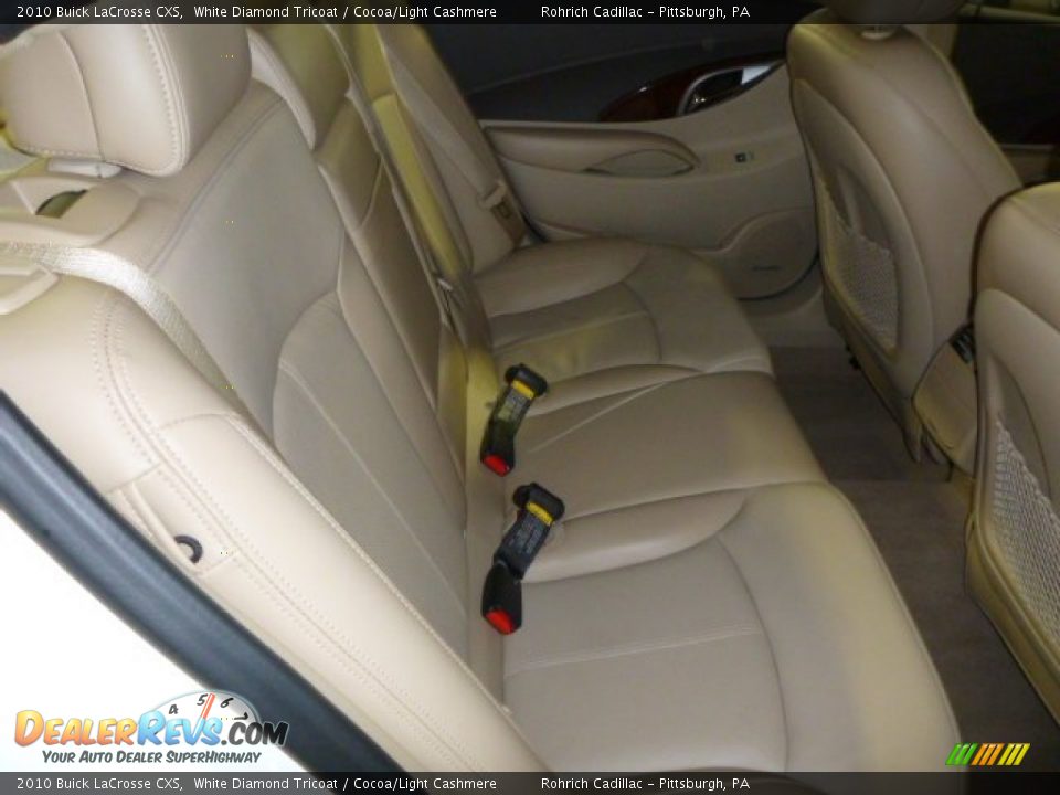 2010 Buick LaCrosse CXS White Diamond Tricoat / Cocoa/Light Cashmere Photo #14