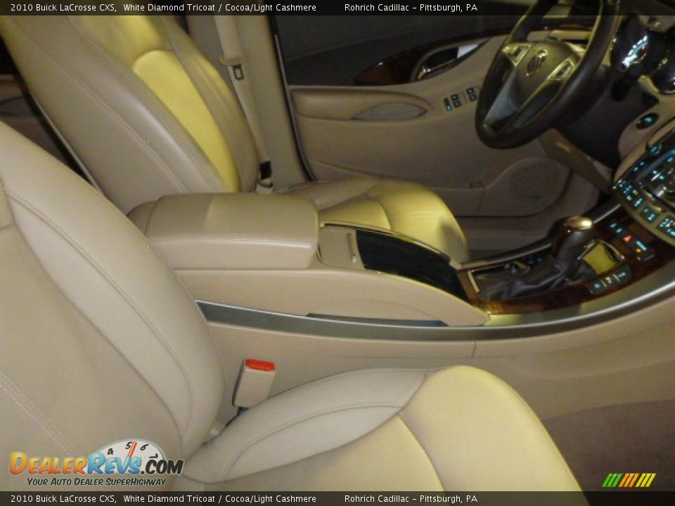 2010 Buick LaCrosse CXS White Diamond Tricoat / Cocoa/Light Cashmere Photo #17