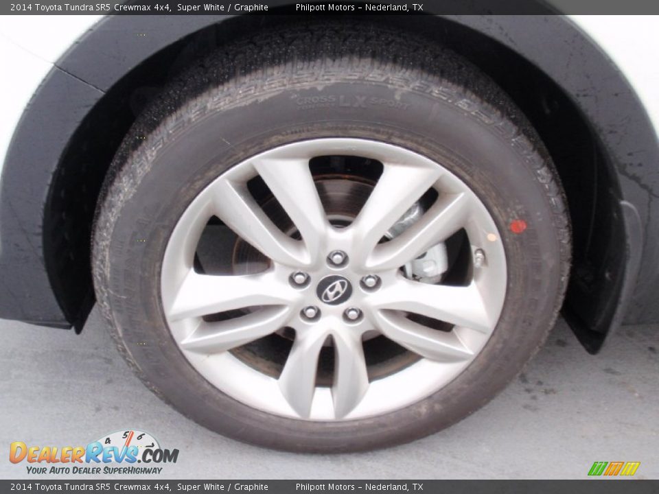 2014 Toyota Tundra SR5 Crewmax 4x4 Super White / Graphite Photo #12
