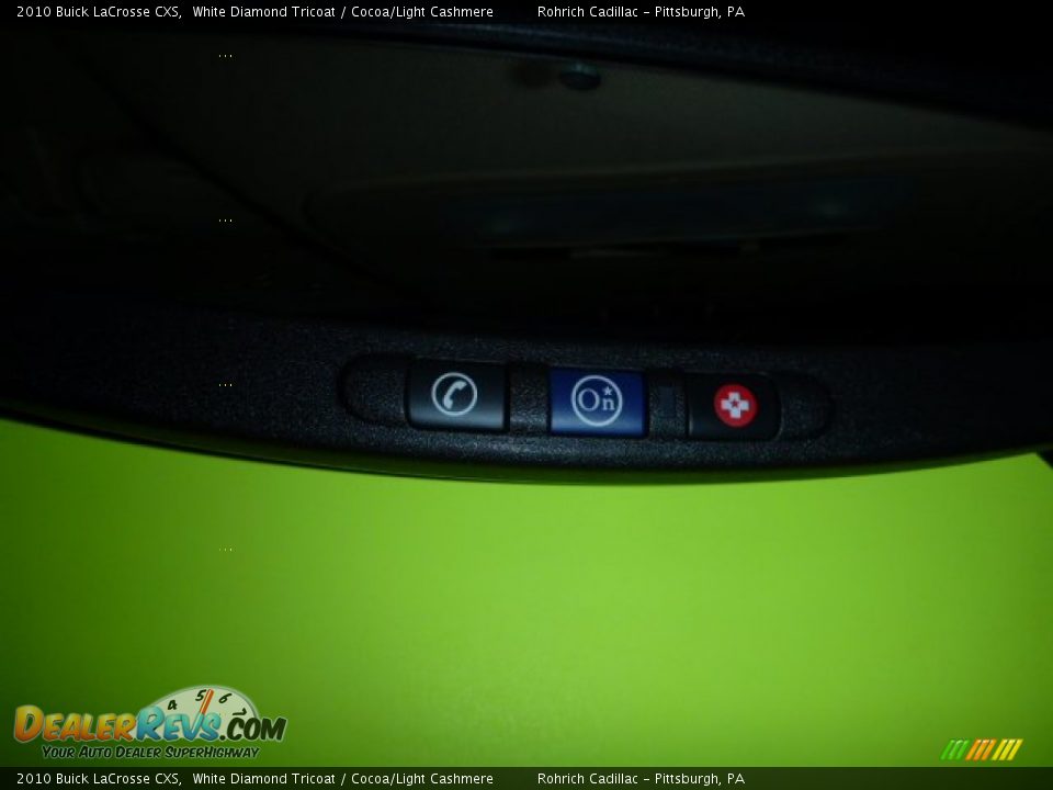 2010 Buick LaCrosse CXS White Diamond Tricoat / Cocoa/Light Cashmere Photo #22