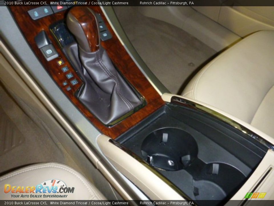 2010 Buick LaCrosse CXS White Diamond Tricoat / Cocoa/Light Cashmere Photo #23