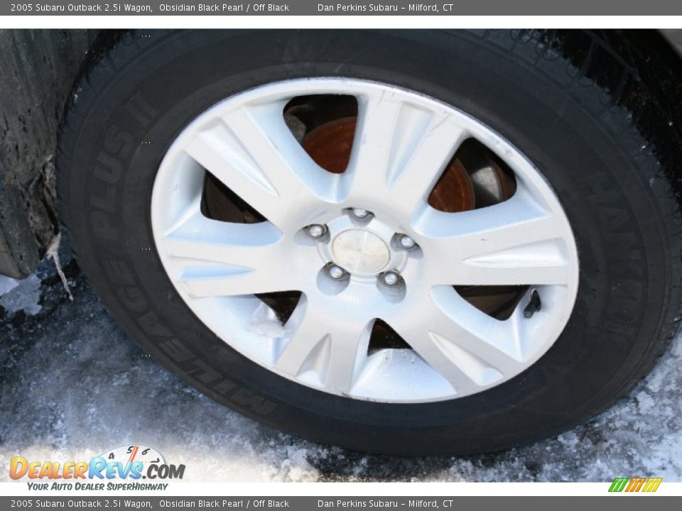 2005 Subaru Outback 2.5i Wagon Obsidian Black Pearl / Off Black Photo #21