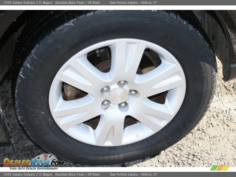 2005 Subaru Outback 2.5i Wagon Obsidian Black Pearl / Off Black Photo #23