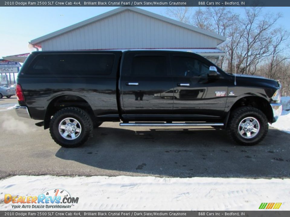 2010 Dodge Ram 2500 SLT Crew Cab 4x4 Brilliant Black Crystal Pearl / Dark Slate/Medium Graystone Photo #2