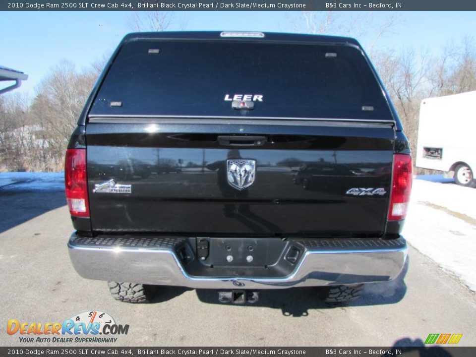 2010 Dodge Ram 2500 SLT Crew Cab 4x4 Brilliant Black Crystal Pearl / Dark Slate/Medium Graystone Photo #4