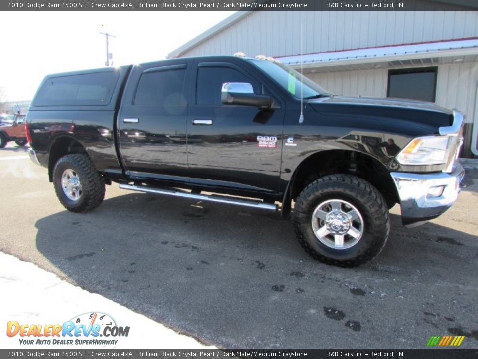 2010 Dodge Ram 2500 SLT Crew Cab 4x4 Brilliant Black Crystal Pearl / Dark Slate/Medium Graystone Photo #7