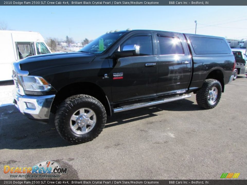 2010 Dodge Ram 2500 SLT Crew Cab 4x4 Brilliant Black Crystal Pearl / Dark Slate/Medium Graystone Photo #8