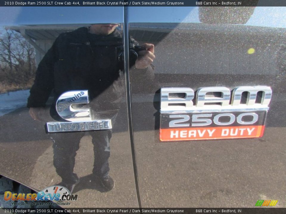 2010 Dodge Ram 2500 SLT Crew Cab 4x4 Brilliant Black Crystal Pearl / Dark Slate/Medium Graystone Photo #11