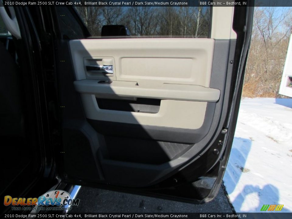 2010 Dodge Ram 2500 SLT Crew Cab 4x4 Brilliant Black Crystal Pearl / Dark Slate/Medium Graystone Photo #17