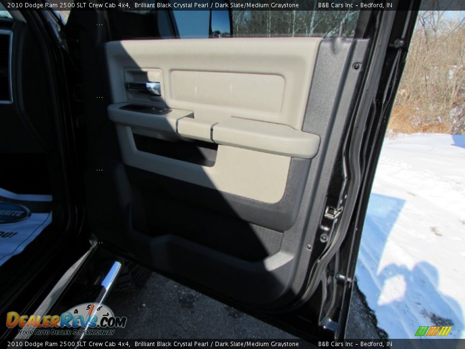 2010 Dodge Ram 2500 SLT Crew Cab 4x4 Brilliant Black Crystal Pearl / Dark Slate/Medium Graystone Photo #24