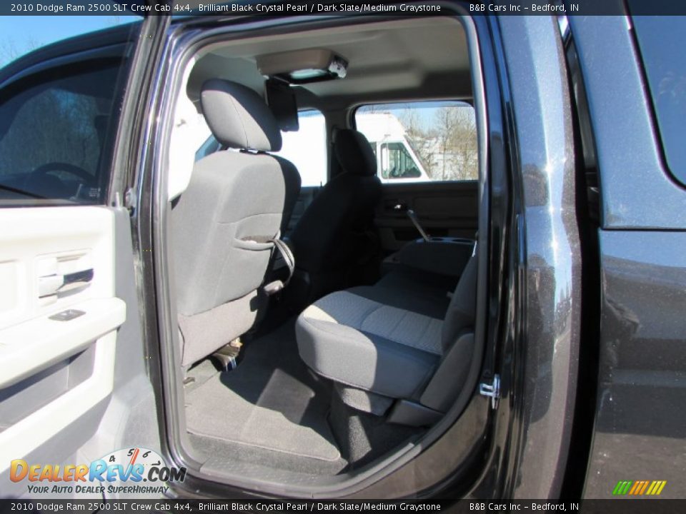 2010 Dodge Ram 2500 SLT Crew Cab 4x4 Brilliant Black Crystal Pearl / Dark Slate/Medium Graystone Photo #30
