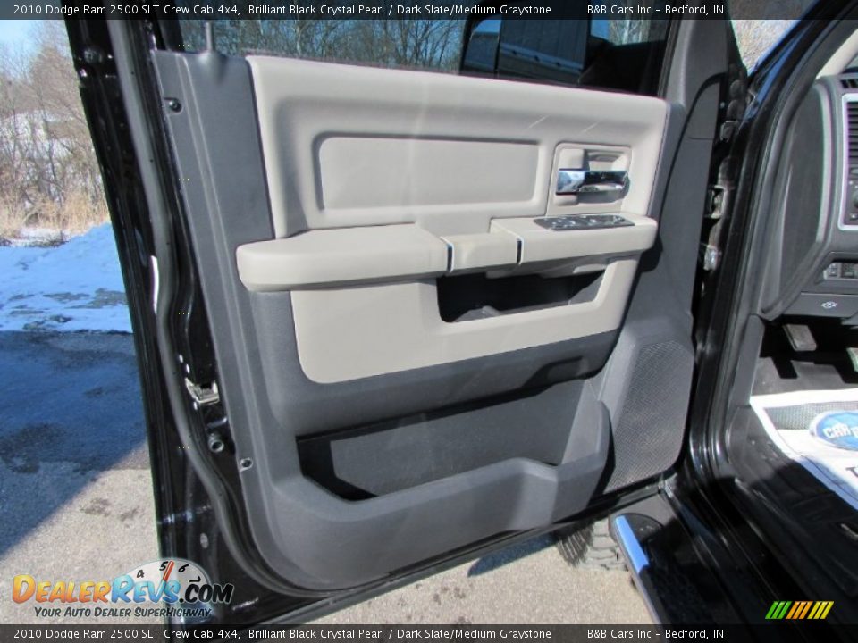 2010 Dodge Ram 2500 SLT Crew Cab 4x4 Brilliant Black Crystal Pearl / Dark Slate/Medium Graystone Photo #36