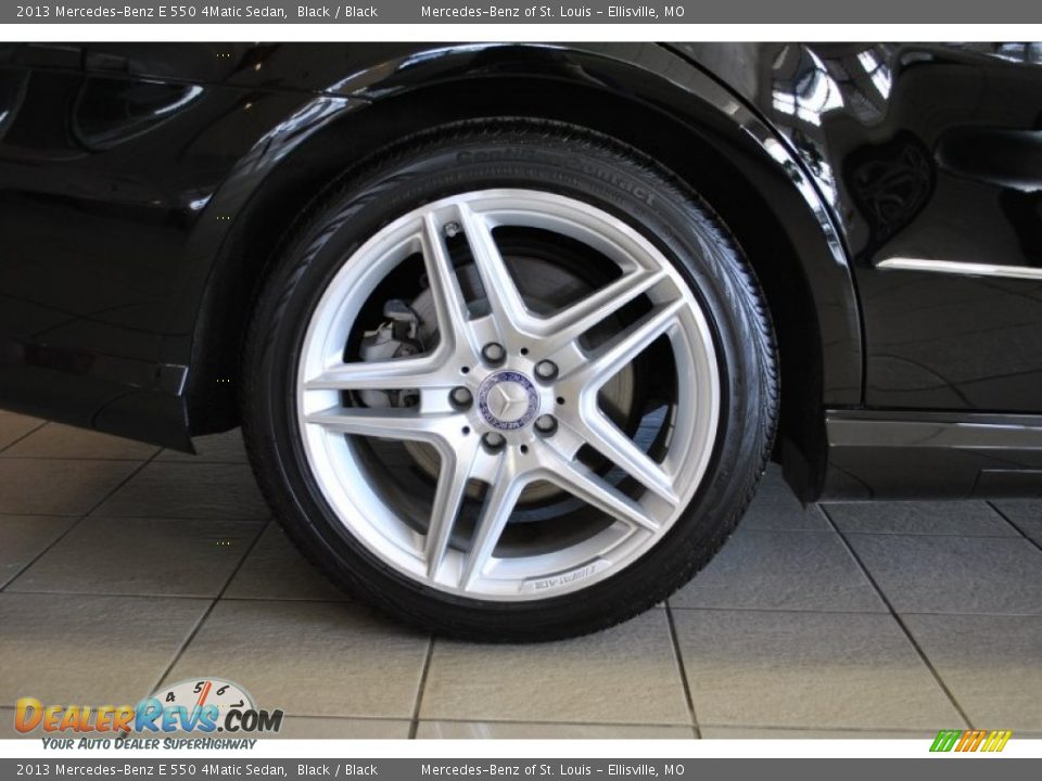2013 Mercedes-Benz E 550 4Matic Sedan Black / Black Photo #3