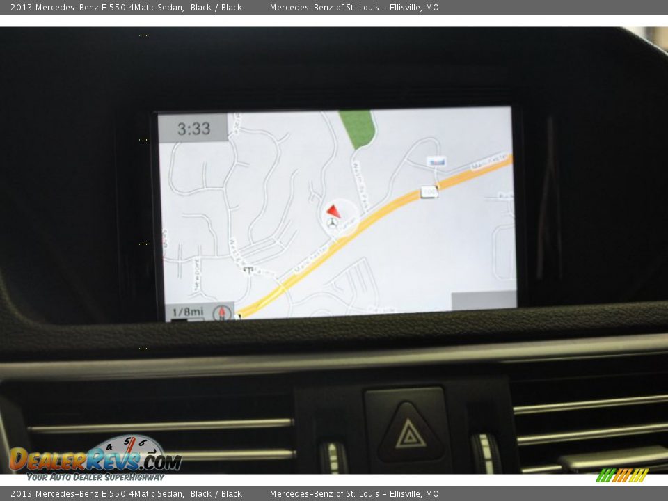 2013 Mercedes-Benz E 550 4Matic Sedan Black / Black Photo #7
