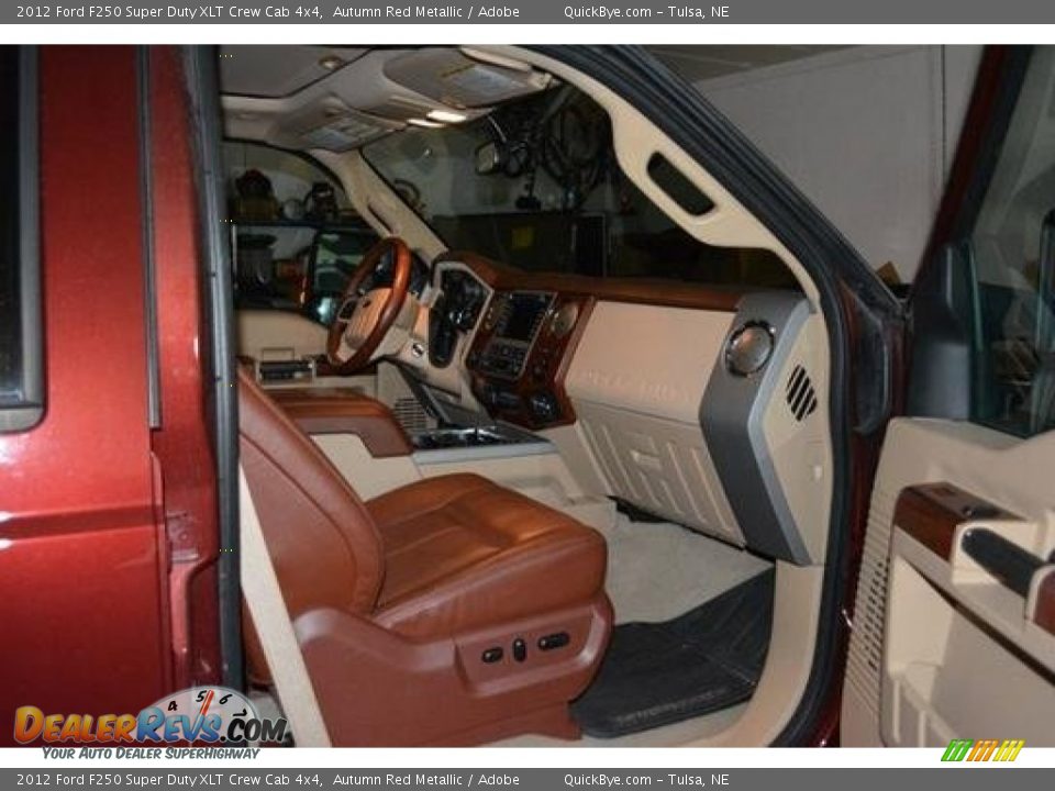 2012 Ford F250 Super Duty XLT Crew Cab 4x4 Autumn Red Metallic / Adobe Photo #11