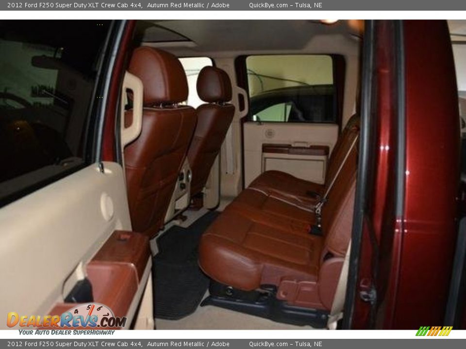 2012 Ford F250 Super Duty XLT Crew Cab 4x4 Autumn Red Metallic / Adobe Photo #12