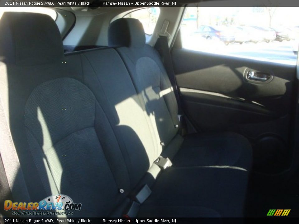 2011 Nissan Rogue S AWD Pearl White / Black Photo #13