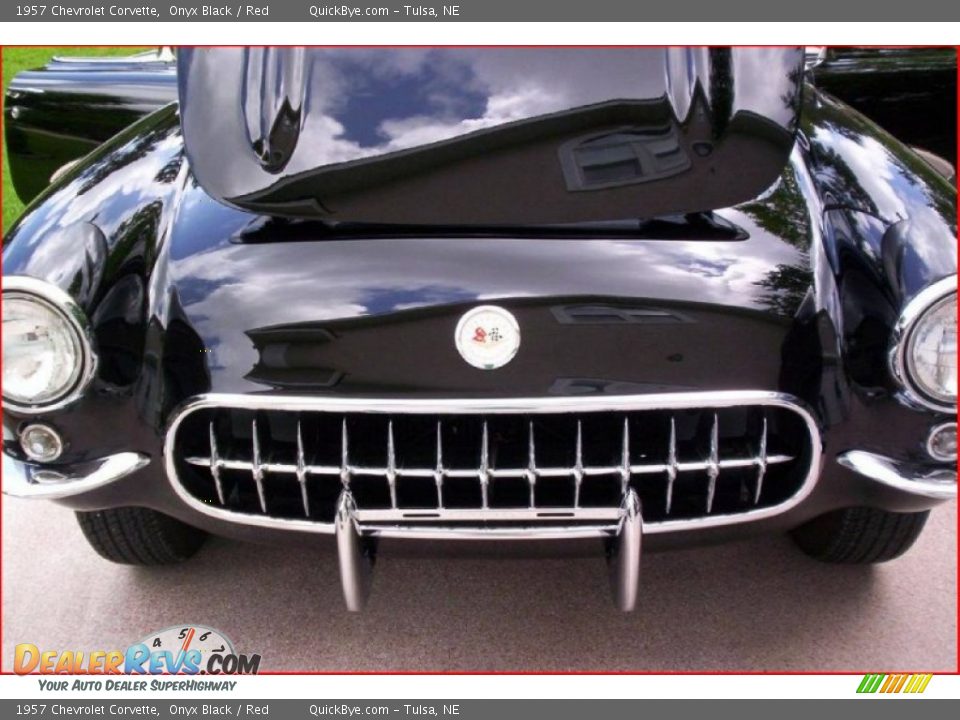 1957 Chevrolet Corvette Onyx Black / Red Photo #11