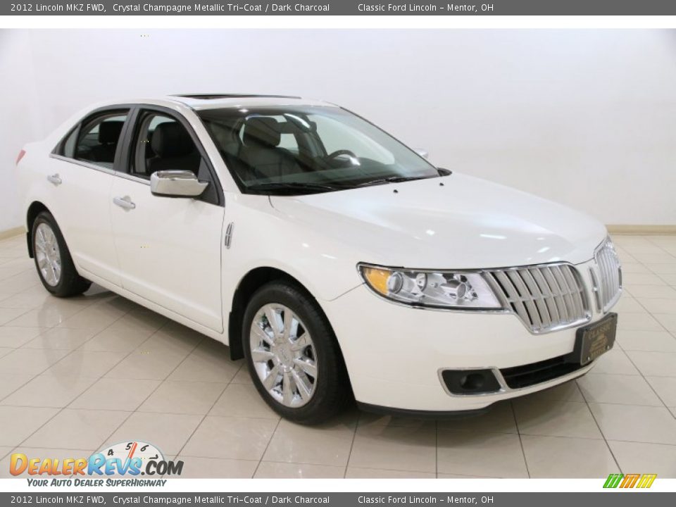 2012 Lincoln MKZ FWD Crystal Champagne Metallic Tri-Coat / Dark Charcoal Photo #1