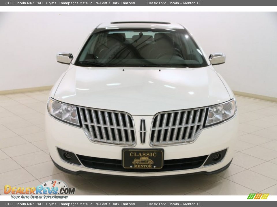2012 Lincoln MKZ FWD Crystal Champagne Metallic Tri-Coat / Dark Charcoal Photo #2