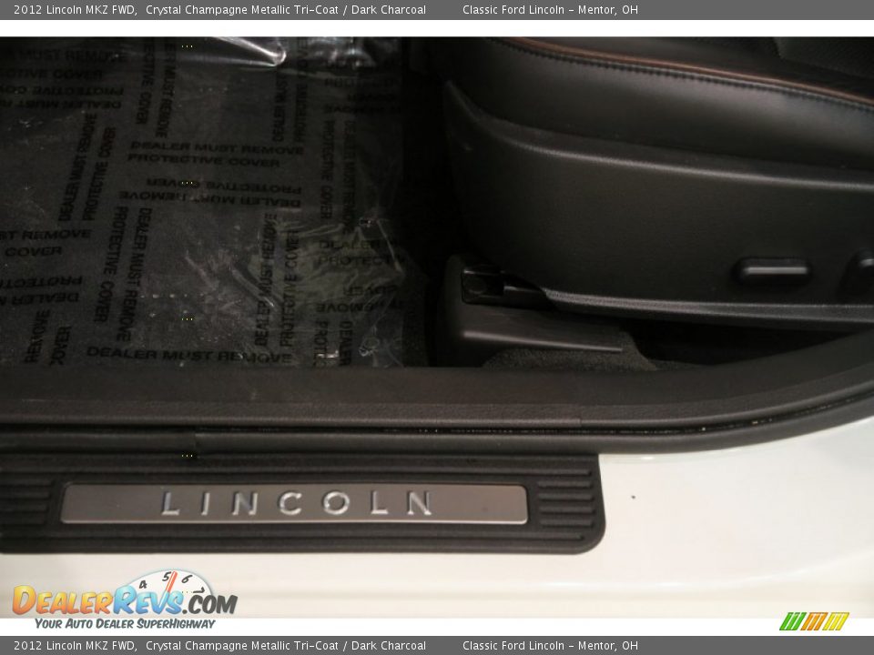 2012 Lincoln MKZ FWD Crystal Champagne Metallic Tri-Coat / Dark Charcoal Photo #7