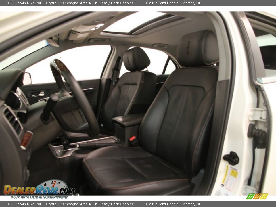 2012 Lincoln MKZ FWD Crystal Champagne Metallic Tri-Coat / Dark Charcoal Photo #8
