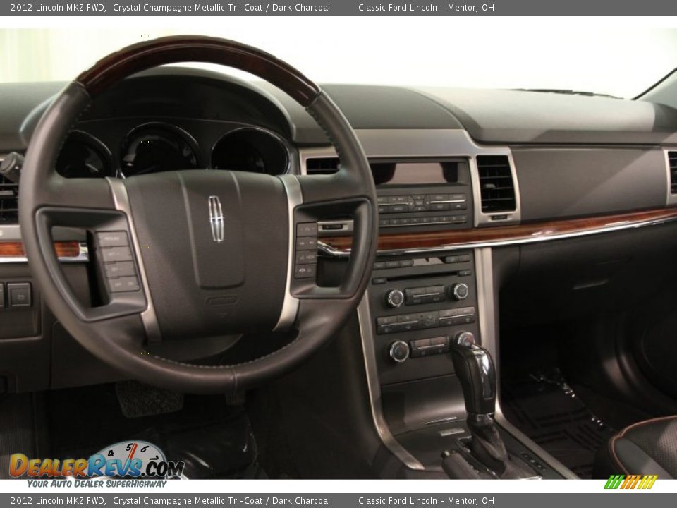 2012 Lincoln MKZ FWD Crystal Champagne Metallic Tri-Coat / Dark Charcoal Photo #9