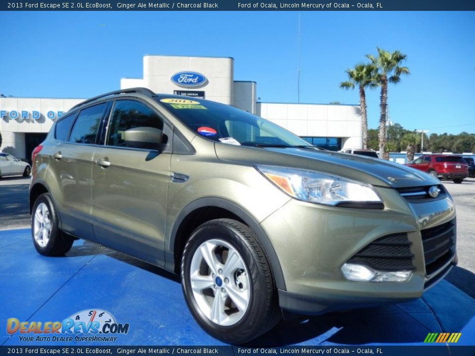 2013 Ford Escape SE 2.0L EcoBoost Ginger Ale Metallic / Charcoal Black Photo #7