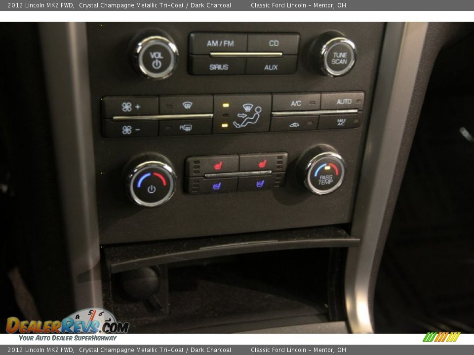 2012 Lincoln MKZ FWD Crystal Champagne Metallic Tri-Coat / Dark Charcoal Photo #14