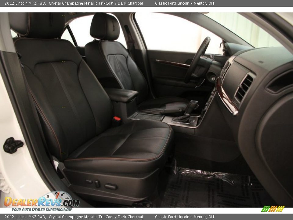 2012 Lincoln MKZ FWD Crystal Champagne Metallic Tri-Coat / Dark Charcoal Photo #17