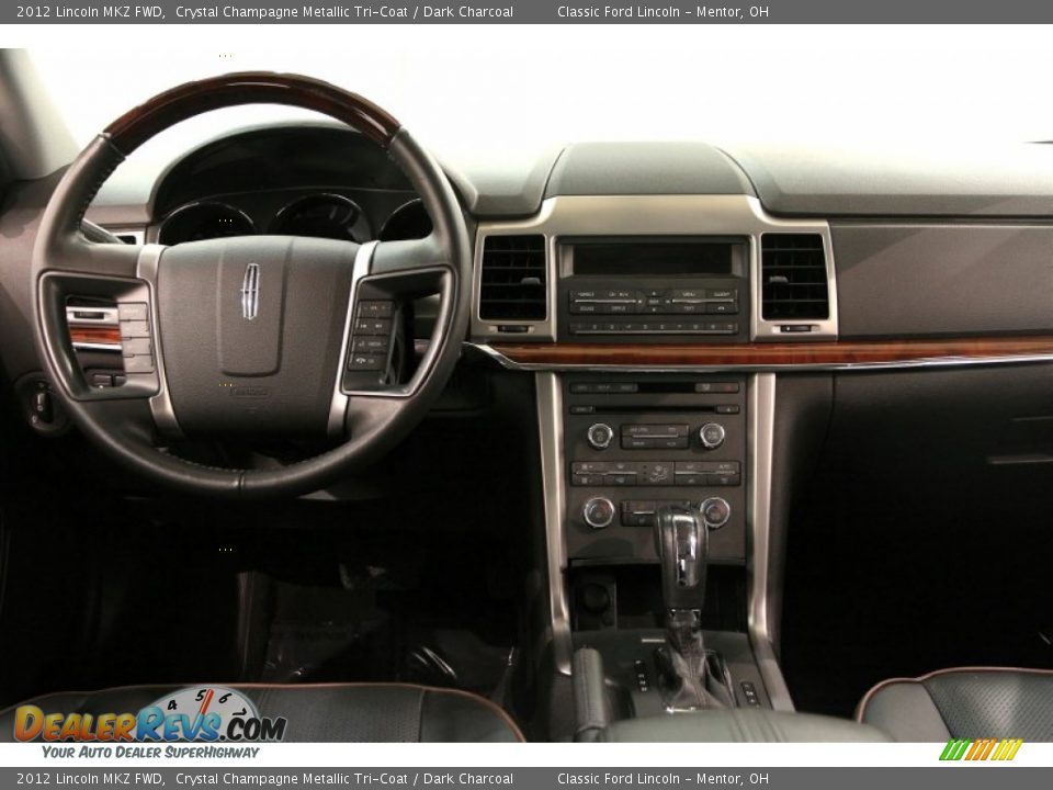 2012 Lincoln MKZ FWD Crystal Champagne Metallic Tri-Coat / Dark Charcoal Photo #21