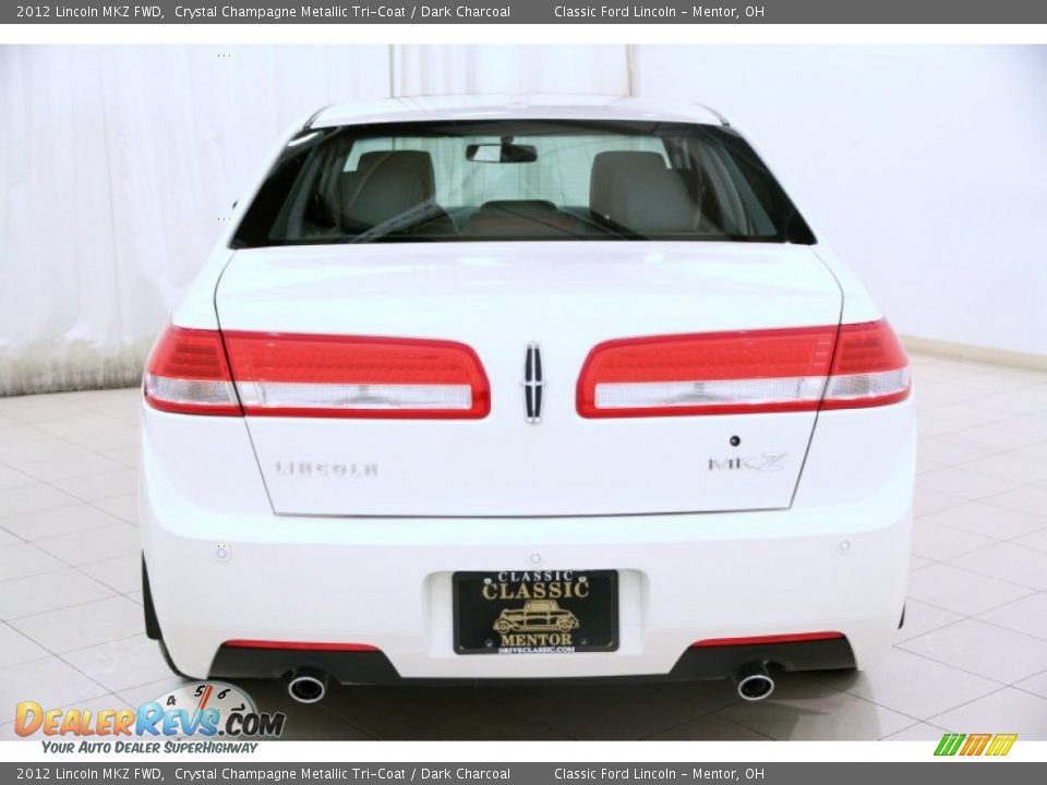 2012 Lincoln MKZ FWD Crystal Champagne Metallic Tri-Coat / Dark Charcoal Photo #22