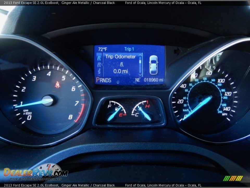 2013 Ford Escape SE 2.0L EcoBoost Ginger Ale Metallic / Charcoal Black Photo #23