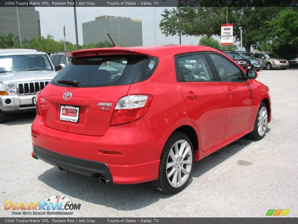 2009 Toyota Matrix XRS Radiant Red / Ash Gray Photo #6
