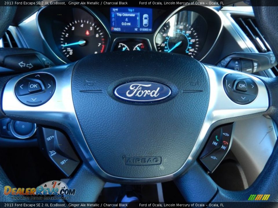 2013 Ford Escape SE 2.0L EcoBoost Ginger Ale Metallic / Charcoal Black Photo #26